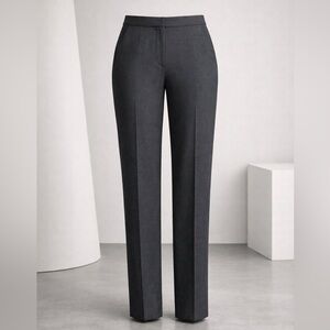 🇮🇹 PIAZZA SEMPIONE “Judy” Charcoal Wool Stretch Trousers | 32”-34” Inseam